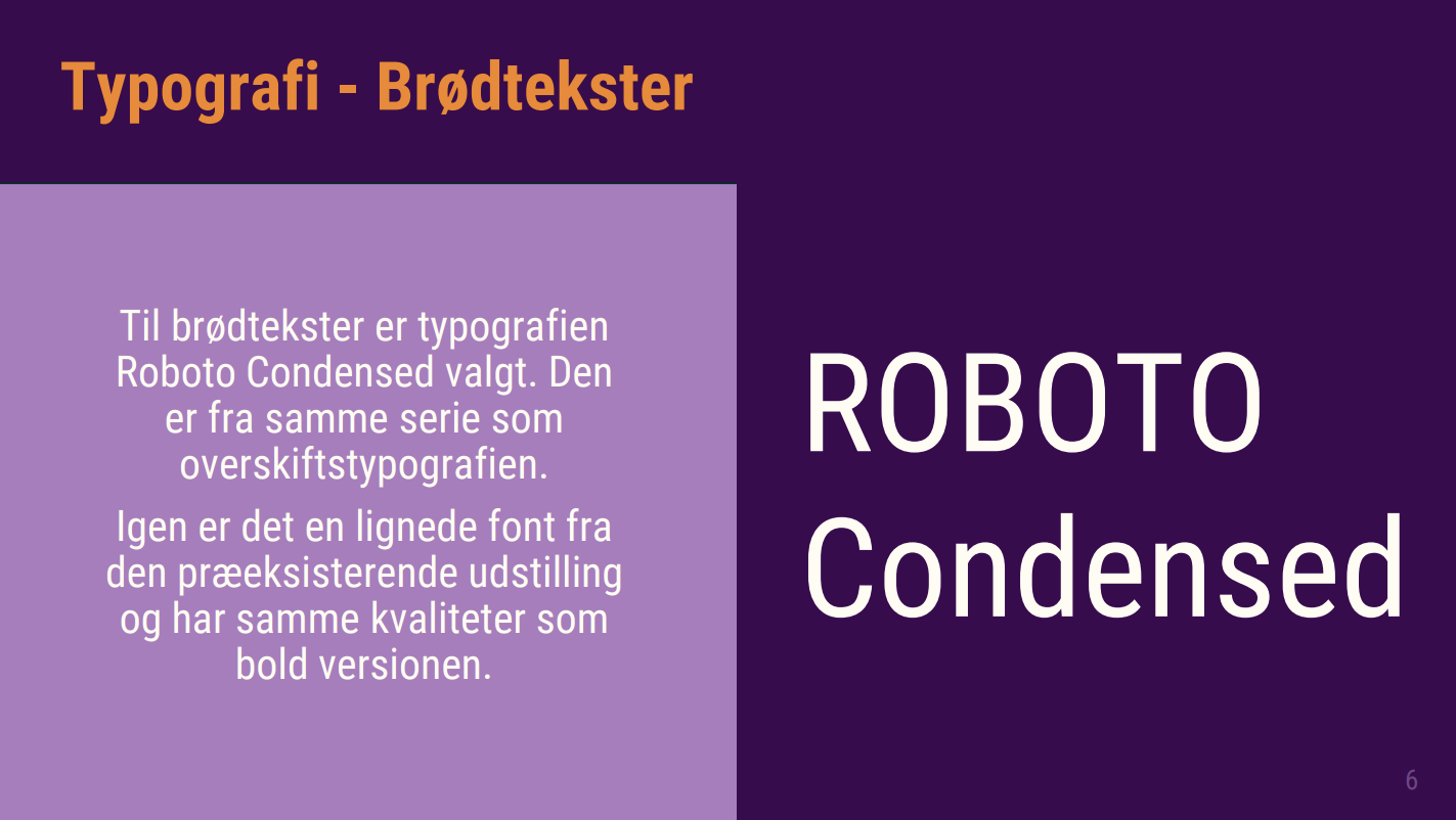 Typografi underafsnit